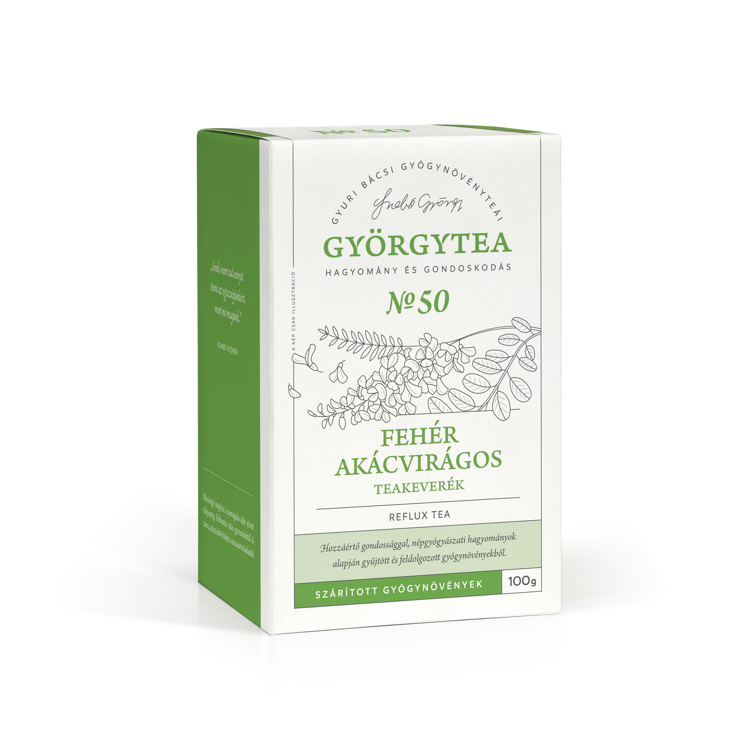 Fehér akácvirágos teakeverék 100g (Reflux tea) (B2B)