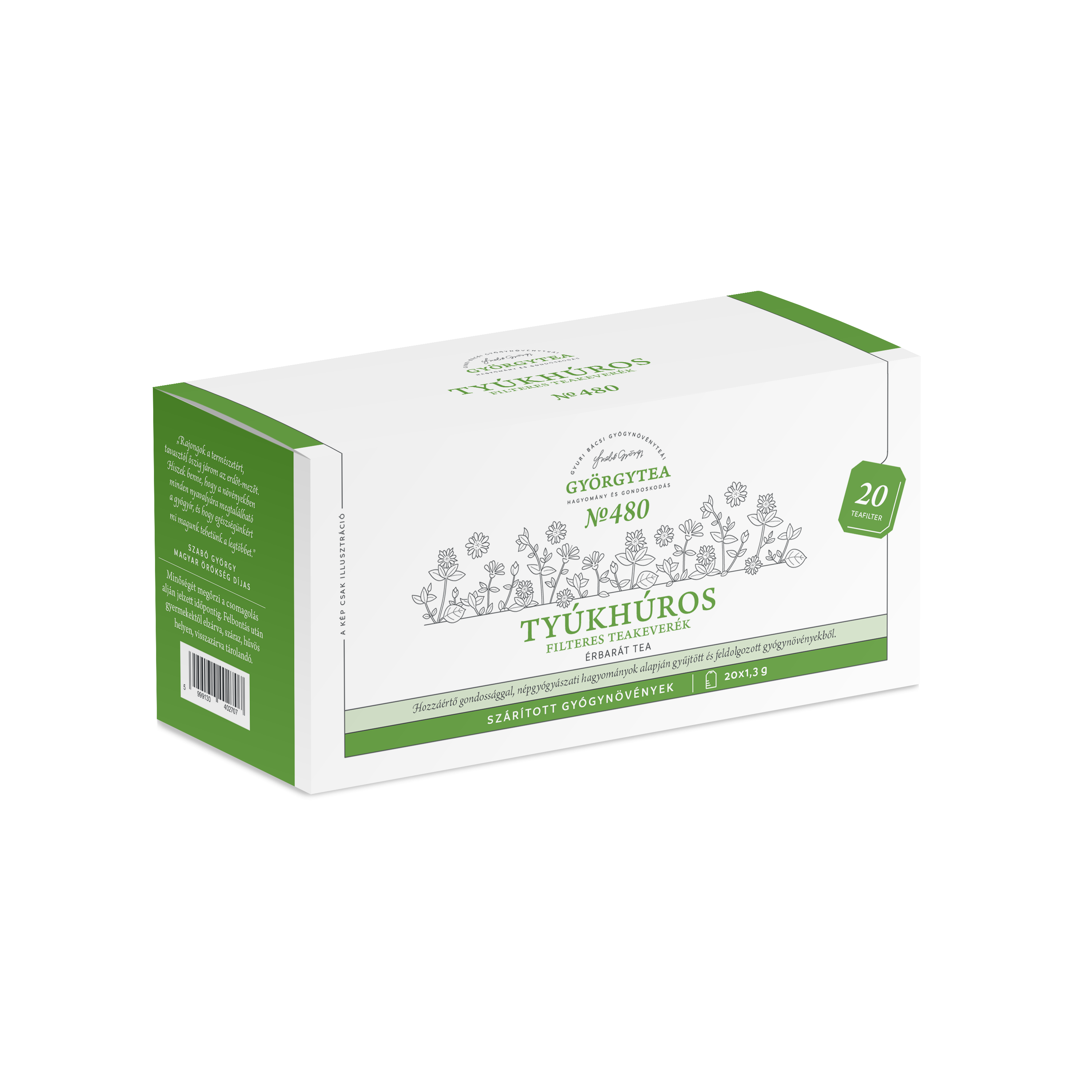 Tyúkhúros filteres teakeverék 20db