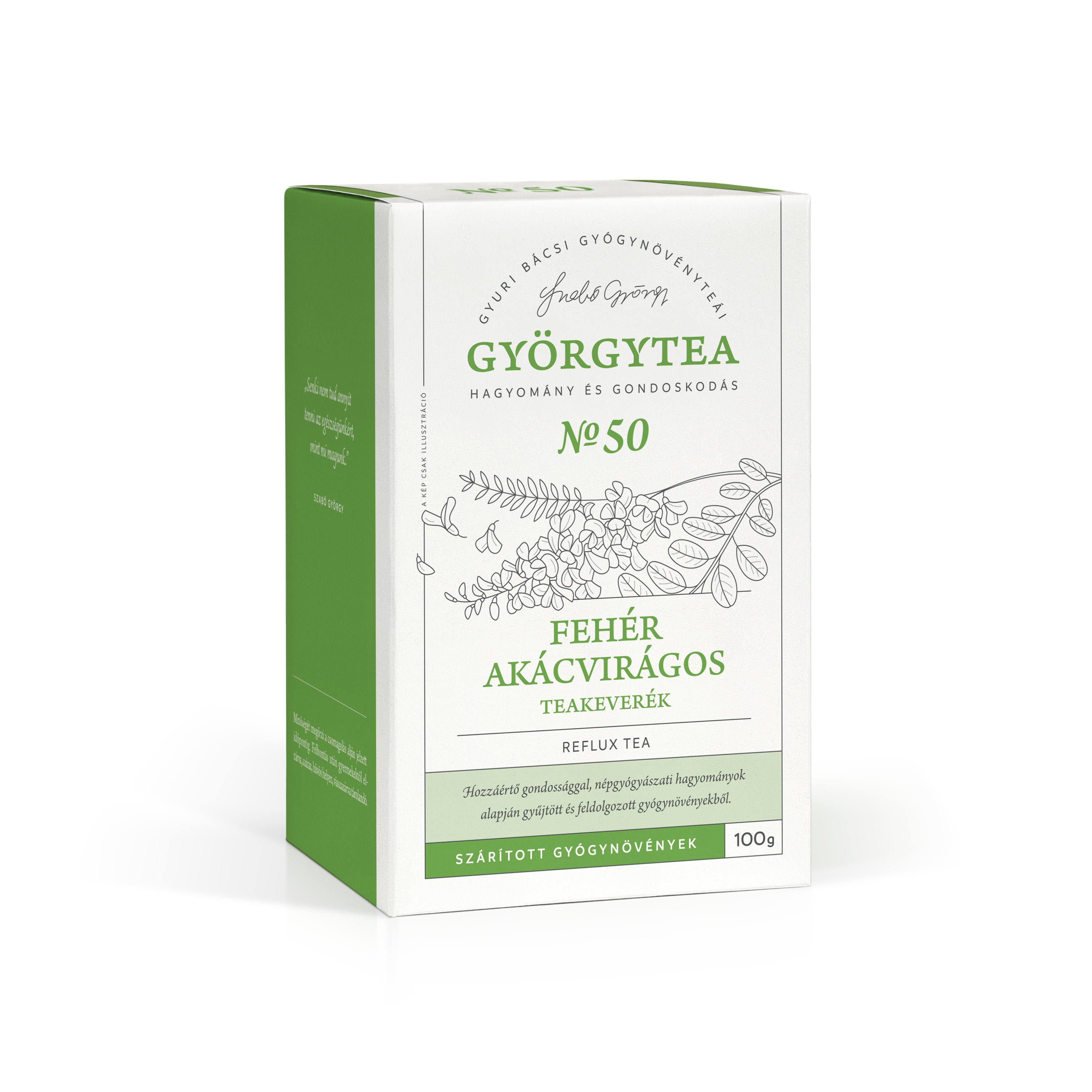 Fehér akácvirágos teakeverék (Reflux tea)