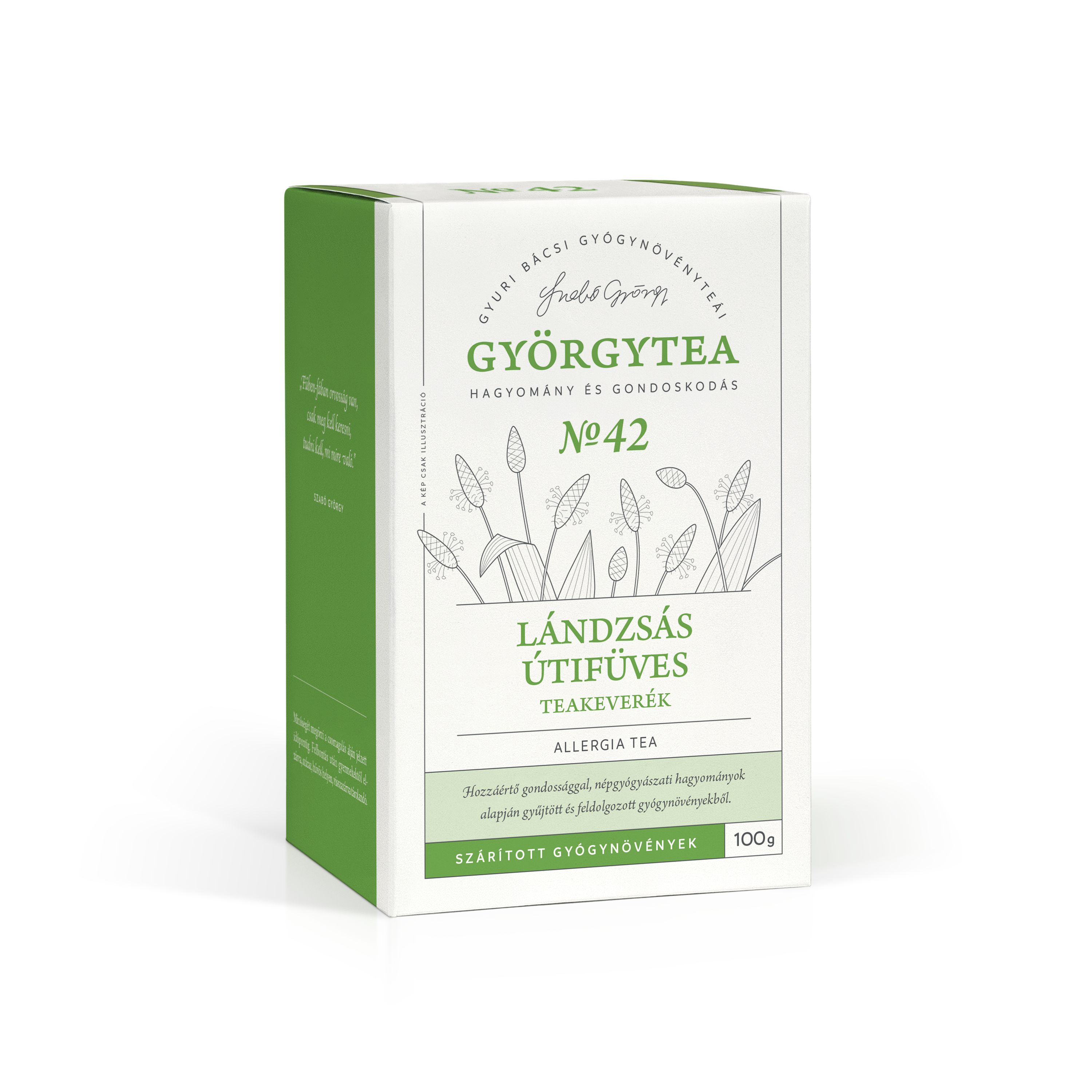 Lándzsás útifüves teakeverék (Allergia tea)