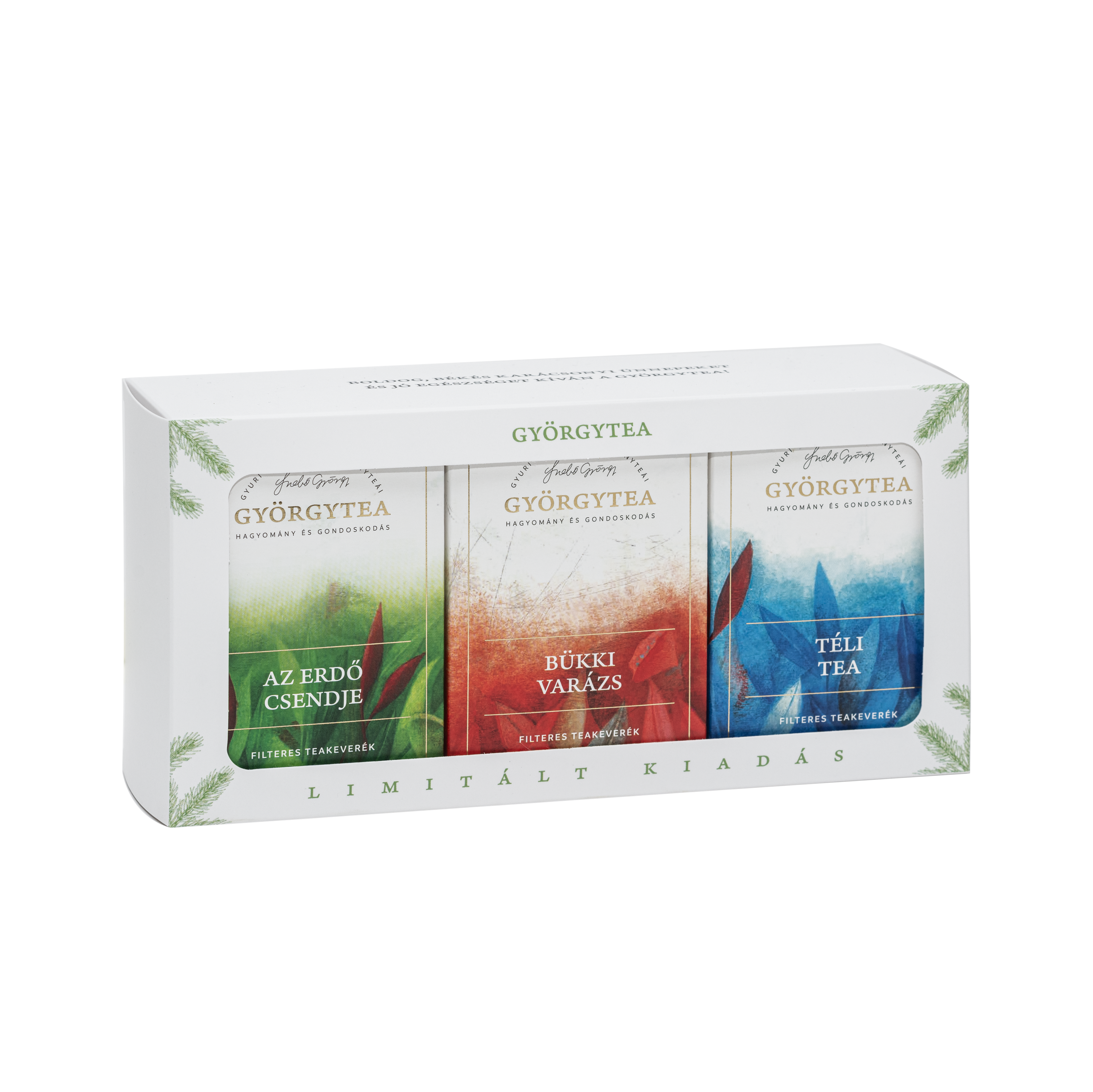 Élvezeti teák karácsonyi díszcsomagolásban